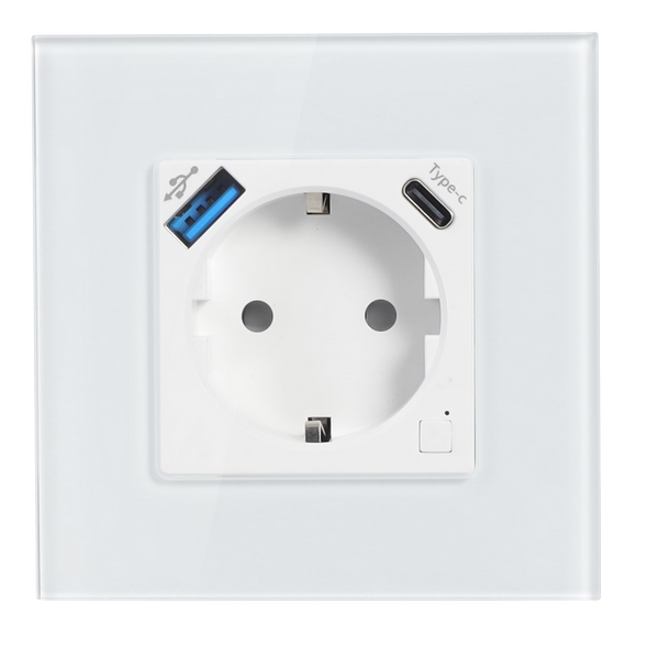 GSW6-S-UCJ03系列欧规WIFI智能插座（带USB/Type-C）